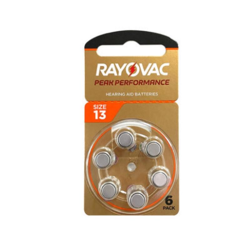 Rayovac Zinc-Air Hearing Aid Batteries 1.45V A10, A312, A13, A675 