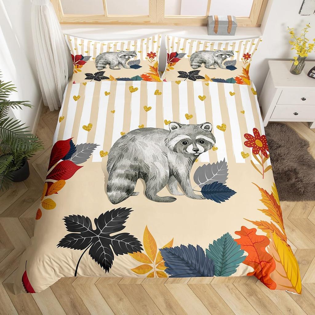 Comforter Raccoon Galaxy Bedding Set Queenstarry Sky Comforter Set For Child Teen Roomwild Animal Ferret