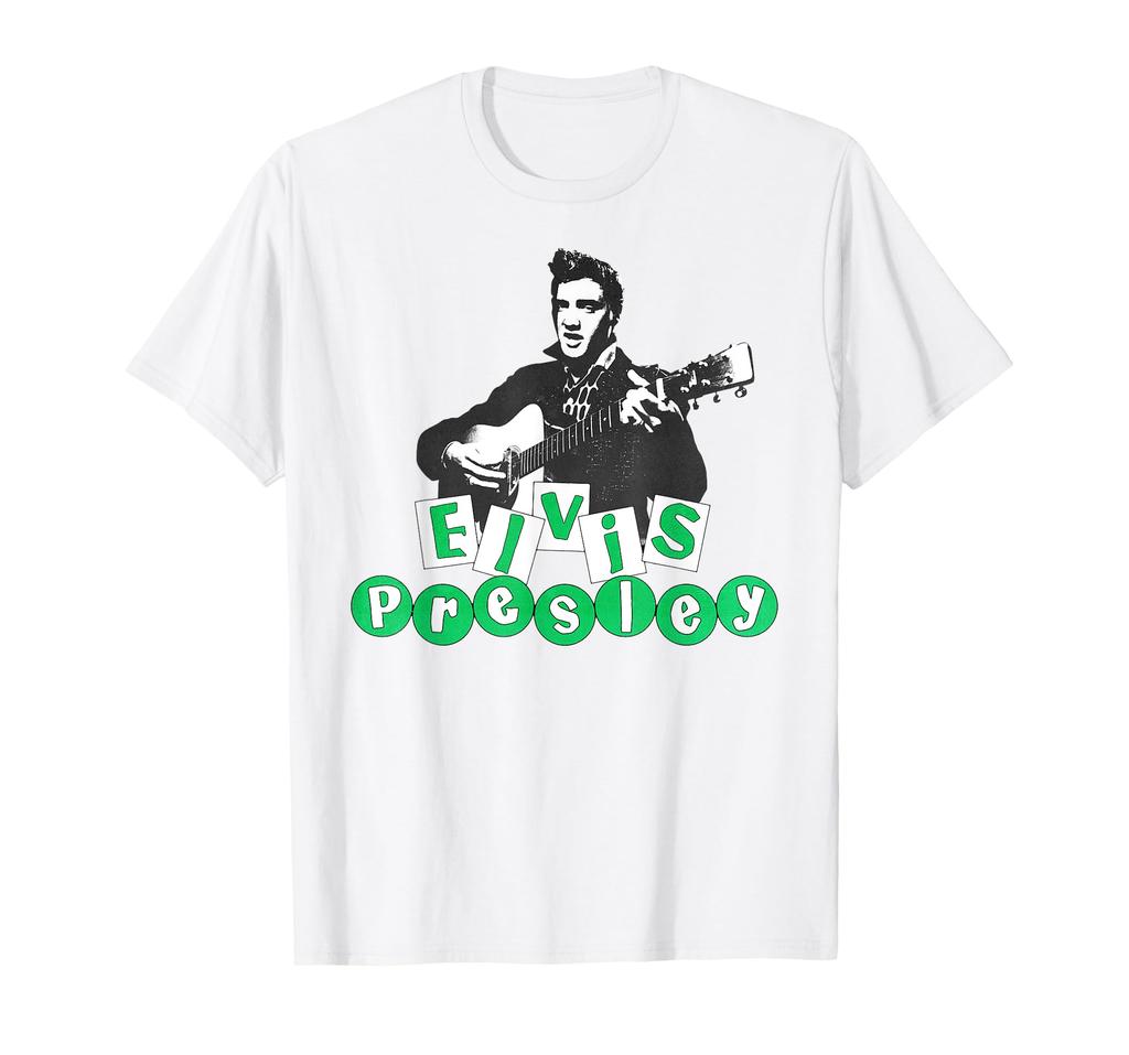 Official Elvis Presley Block T-Shirt