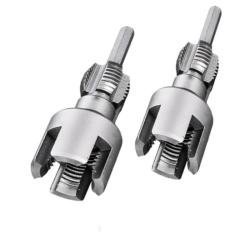 High Speed Electric Drill Pipe Threading Tool For DN15 DN20 Water Pipe With 4/6 Points Double Ended Internal External Cutting