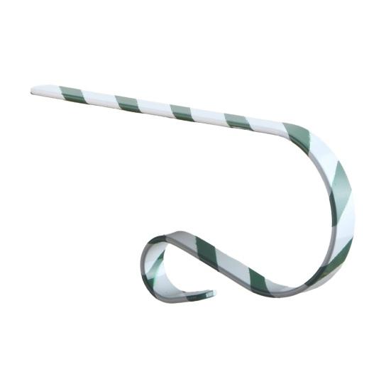 Yousheng Christmas Stocking Holder Non-Slip Silicone Pads Rust-Proof Metal Hanger Garlands Ornament Fireplace Staircase Decor