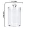 Round Clear Acrylic Makeup Cotton Pad Swab Holder Makeup Cosmetic Storage Organizer Box