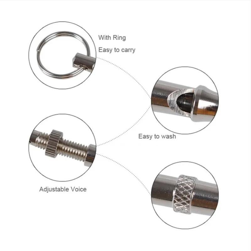 Ultrasonic Training Dog Training Whistle Stop Barking Device Flute Silent Whistle Control Tool Puppy Train Keychain Pet Supplies