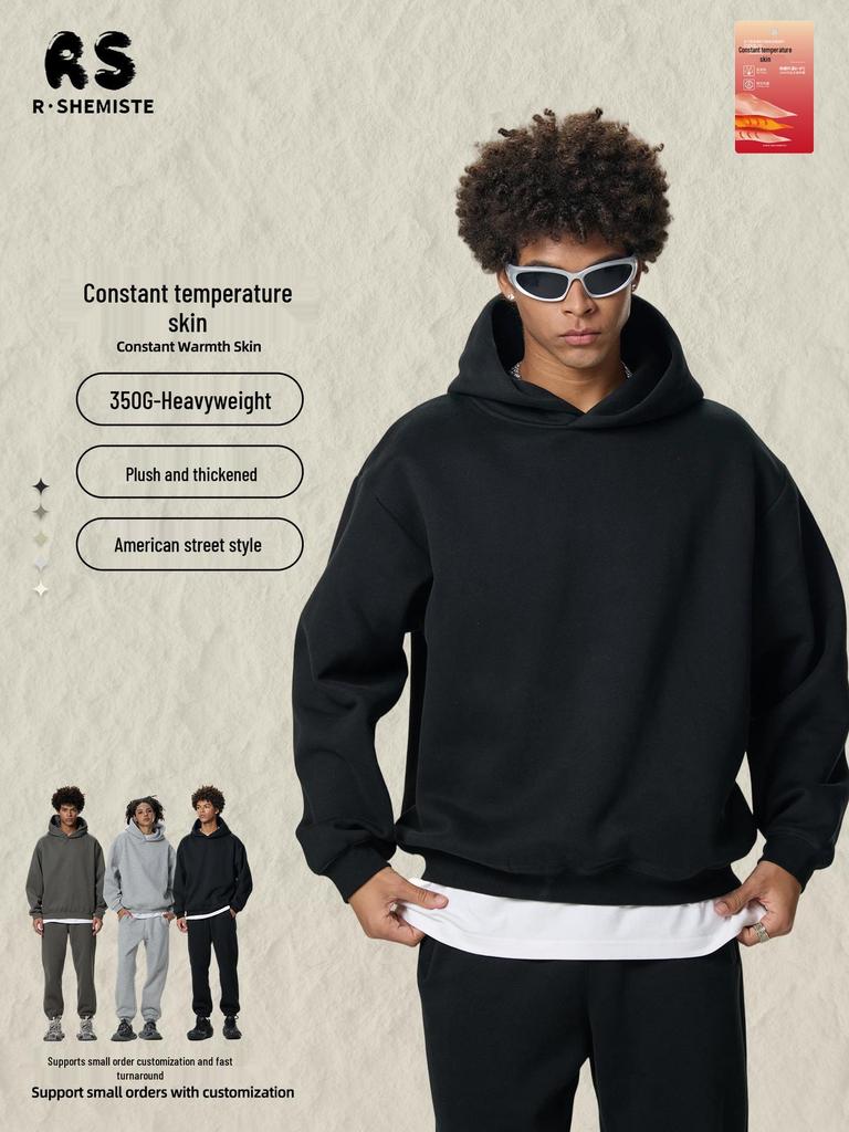 RS Men's Boxy Fit Heavyweight Fleece Hoodie