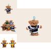 Bear Plush Keychain Wearing A Sweater And Carrying A Camera Design For Bag Accessories And Collectors Item