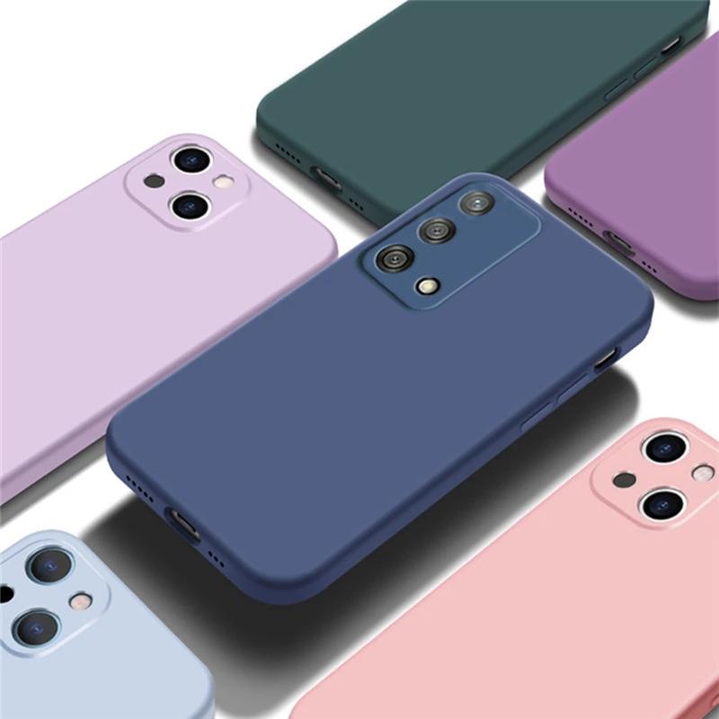 Custodia Originale in Silicone Liquido Morbido per OPPO Realme C25Y C21Y C11 9 8 7 6 Pro A74 A94 A53 A73 A52 A72 A92 A31 A96 4G 5G Cover Posteriore per Telefono