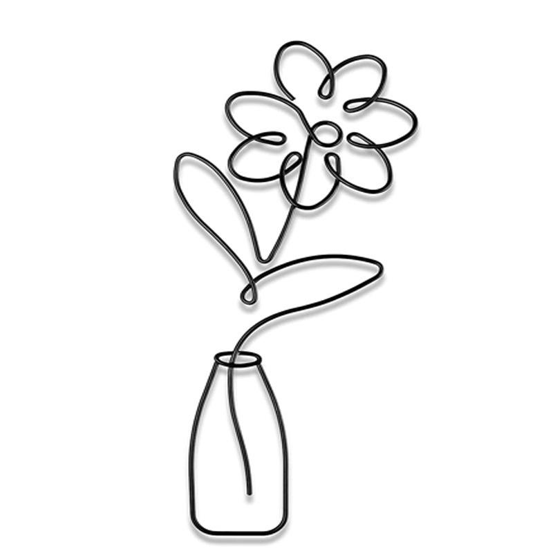 

Stylish Metal Wire Vase for Wall Decoration