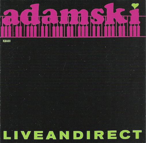 CD ADAMSKI - Liveandirect  MCAD6454 MCA Records 1990 US Dance & Electronica Used