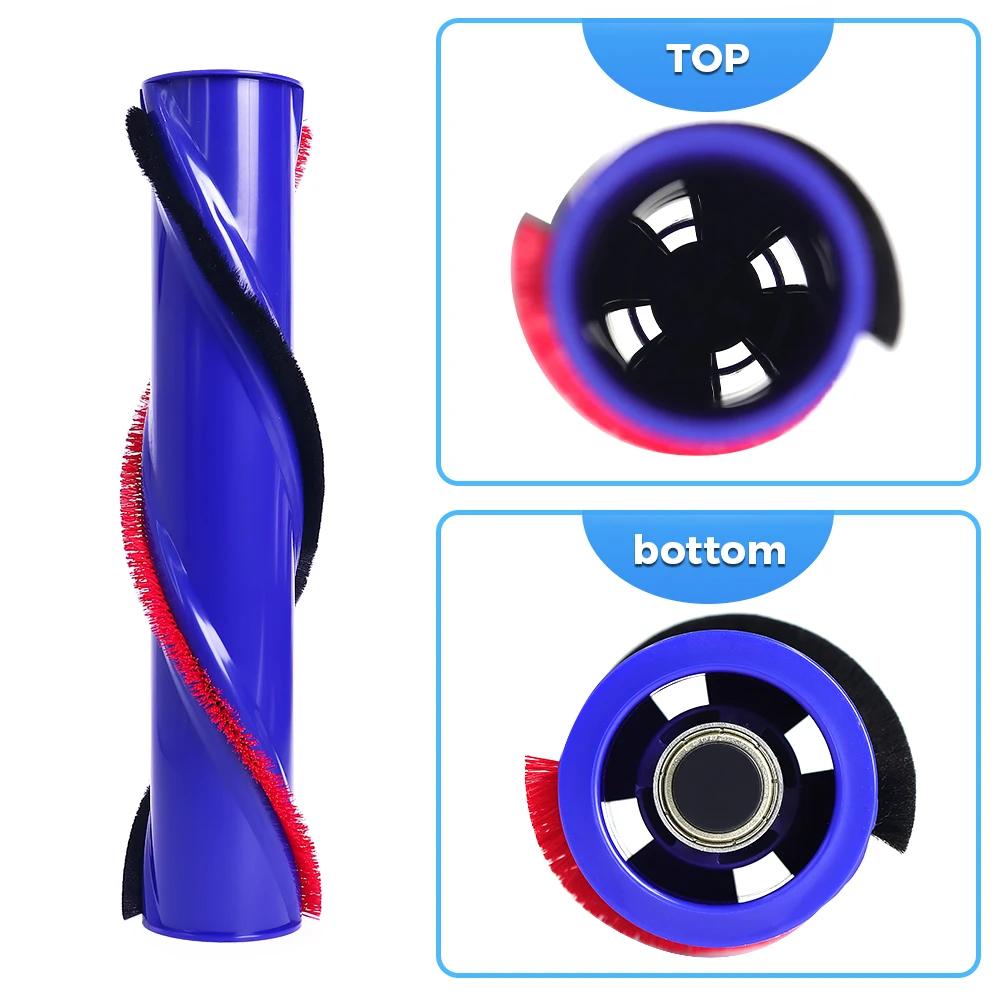 Soft Roller Brush Accessories For Dyson V6 V8 V10 V11 Vacuum Cleaner Roller Bar Spare Parts Carpet Brushroll Bar Replacement 1PC V6