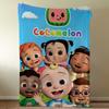 C-CoCo-meloniS-ES Coperta Plaid per Bambino Super Morbida Peluche Soggiorno Divano Divano Cartone Animato Infantile Regali di Compleanno
