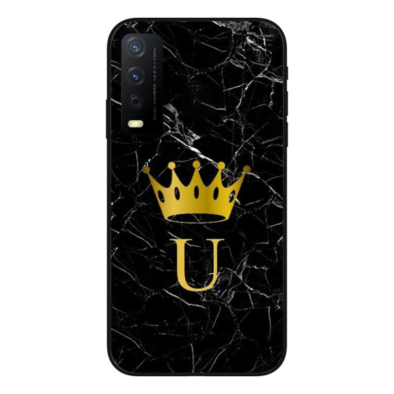 

Чехол для телефона Cool Letter Marble Crown для VIVO Y95 Y93 Y31 Y20 V19 V17 V15 Pro X60 NEX, мягкий черный чехол для телефона VIVO NEX 3