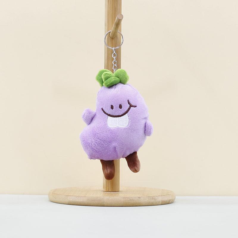 

Vegetable Whimsical Plush Characters Eggplant And Bitter Melon Perfect For Keychains Eggplant