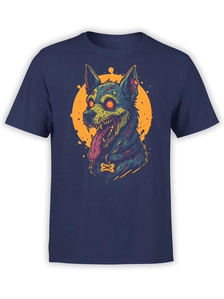 Fantucci Zombie Pup TShirt Scary Cool Dog Graphic Tee Unisex S