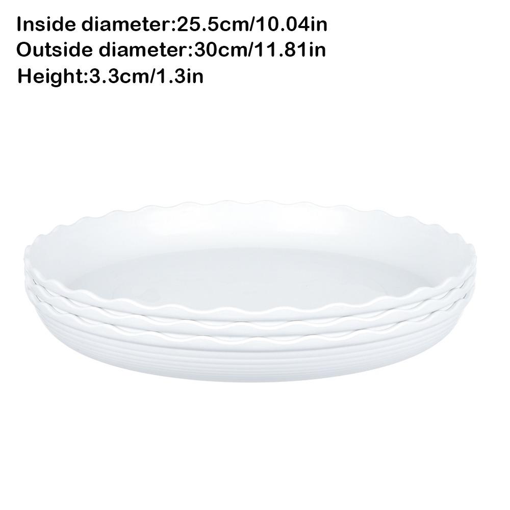 High Quality Plastic Plant Pot Tray Wave Round Durable Drip Trays Heavy Duty Flower Tray Indoor And Out Door Plant