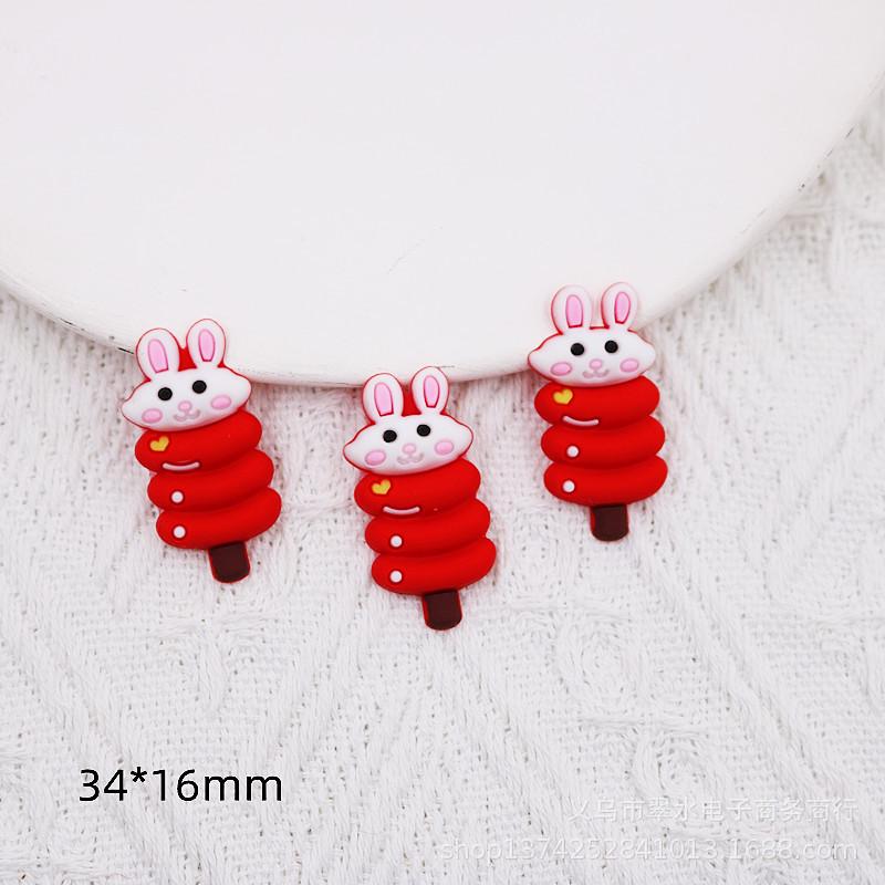 PVC Cartoon Fuwa New Year Lucky Bag Hair Clips - DIY Clothing Accessories
