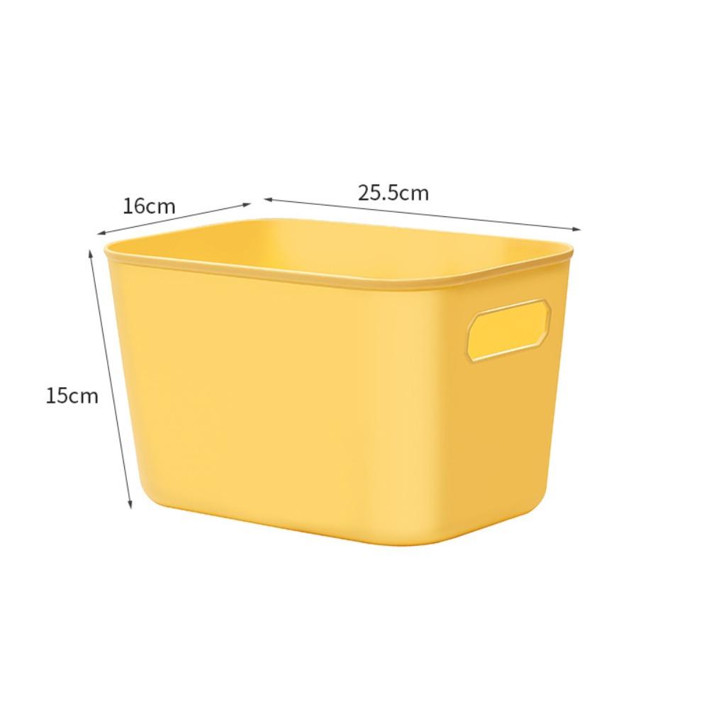 

Пластиковый настольный ящик для хранения, штабелируемый, сортировочный, новый органайзер, контейнеры жёлтый