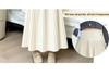 Maternity Woolen Pleated High-Waisted A-Line Long Skirt for Autumn/Winter 2026