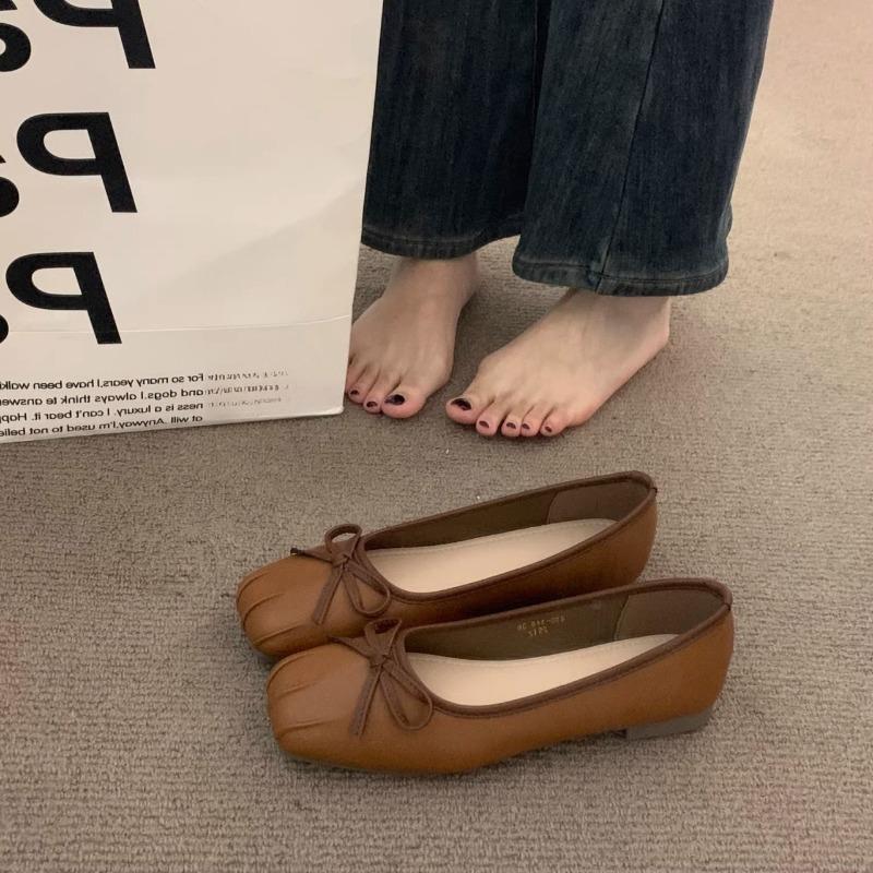 Flat-soled Single Shoe Women's New Style Soft-bottom Casual One-piece Low-cut Shoes Devotion