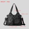 Vintage Punk Shoulder Bags Pu Leather Shoulder Crossbody Bags Large Capacity Luxury Tote Bags Travel Commuter Bag