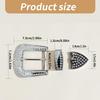 1pc/2pcs/3pcs Diamond Belt Buckle Elevates Look of Traditional Trousers and Costume Closure Belt Buckle Replacements