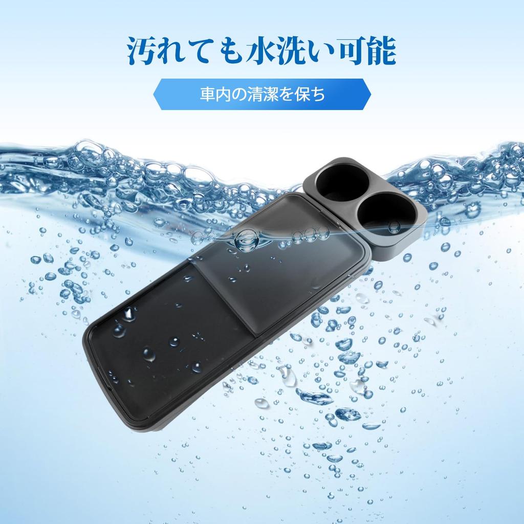 Coleya Console Box for the New Honda Step WGN Generation RP 2022 Sliding Console Storage Tray with Drink Holder and Design for Easy Installation Car