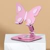 Mobile Phone Holder 360 Degrees Rotating Aluminum Alloy Desktop Stand Multi-Angle Adjustable Butterfly Design Foldable Dock for Home Office Travel