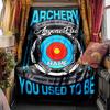 Archery Target With Bow And Arrow Design Personalized Name Rv Blanket Soft Comfortable Stylish Rv Blanket Car Blanket Perfect For Rv Travel Rv Camping
