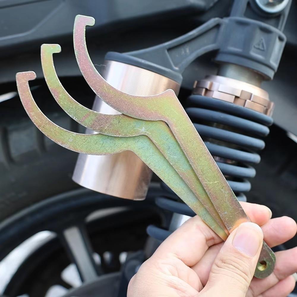 Hook Design Shock Absorbe Wrench Crescent C Spanner Wrench Spring Adjuster Wrench Mechanical Tool