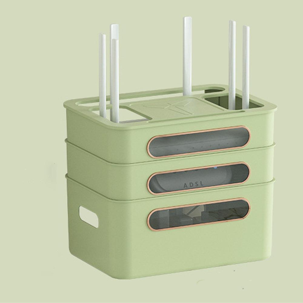 2/3/4-Tier Cable Management Box Ventilation Router Storage Box WiFi Box Holder  Living Room