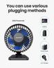 USB Desk Fan, Small But Powerful, Personal Portable Quiet 3 Speeds, Adjustable Mini Table Desktop Fan for Cooling Home Office Car Summer Travel Gifts