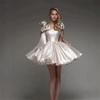 Kleines Kleid Kleid Schleifendesign Träger Geburtstagsparty Kurzes Temperament Abendkleid