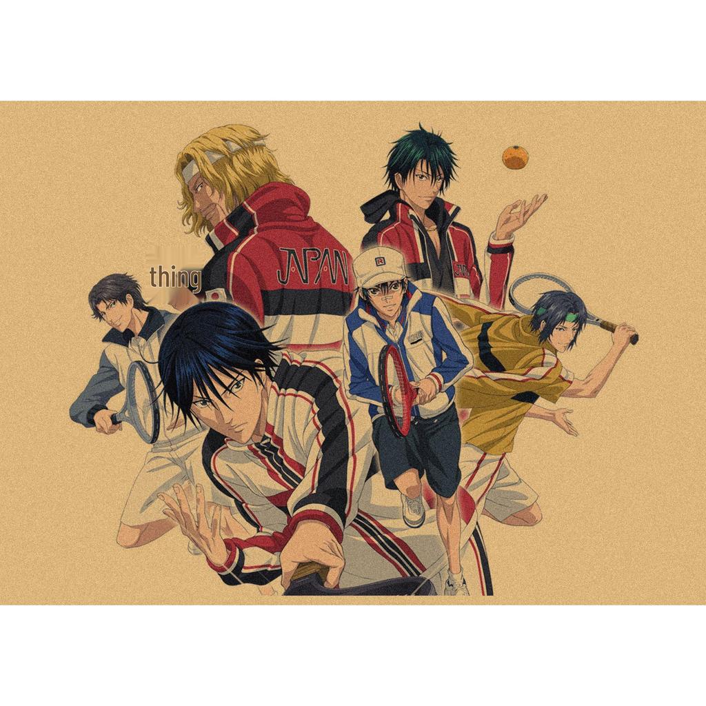 Japanese Anime Retro Poster: The Prince of Tennis Wall Art for Bar or Cafe