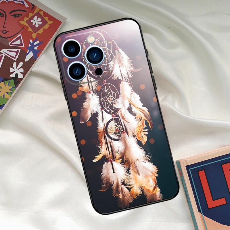 Dream Catcher Phone Case For iPhone 15 14 12 11 13 16 17 Pro Max 15 16 Plus 13 Mini 16e 17 Air Funda Cover
