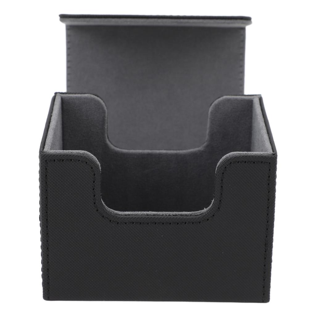 Card Deck Box Magnetic Flap Lid Large Capacity PU Leather Card Storage Case for Game Cards Tarot