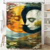 Surreal Dual Faces Landscape Shower Curtain - Waterproof, Mildew-Resistant, Machine Washable For Unique Bathroom Decor