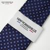 [New Yorker Blue] Small Pattern (Small Flower) Tie NB910419 Navy Brown Free Size Business Suit Style Gift