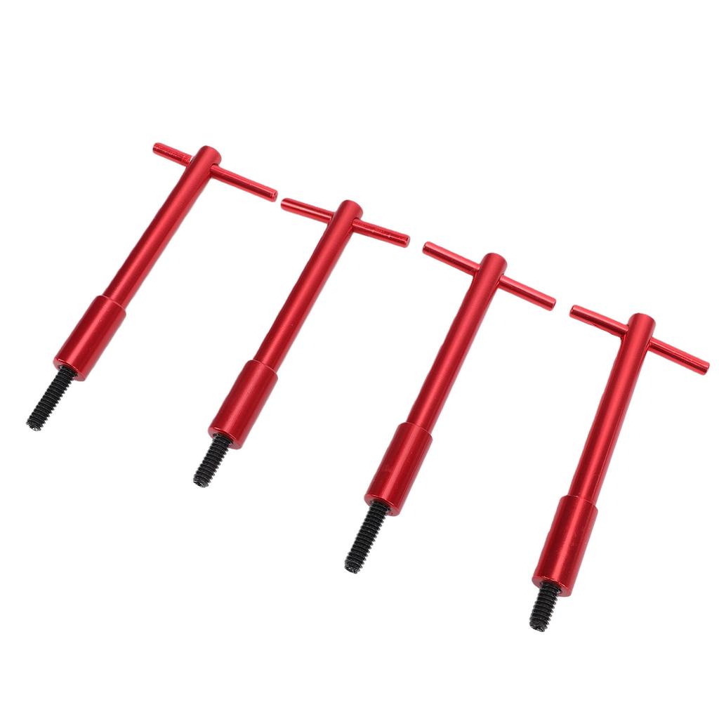 4PCS Valve Cover T Bar 1 4in 20 Red Aluminum Valve Cover Wing Nut Replacement for Chevy V8 1955 1986