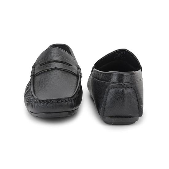 Liberty Fortune AVN-62E Herre Formelle Loafers uten lisser - Svart, Brun - Syntetisk Lær Slip-on med Polstret Fotseng - Stilig Kontorfottøy