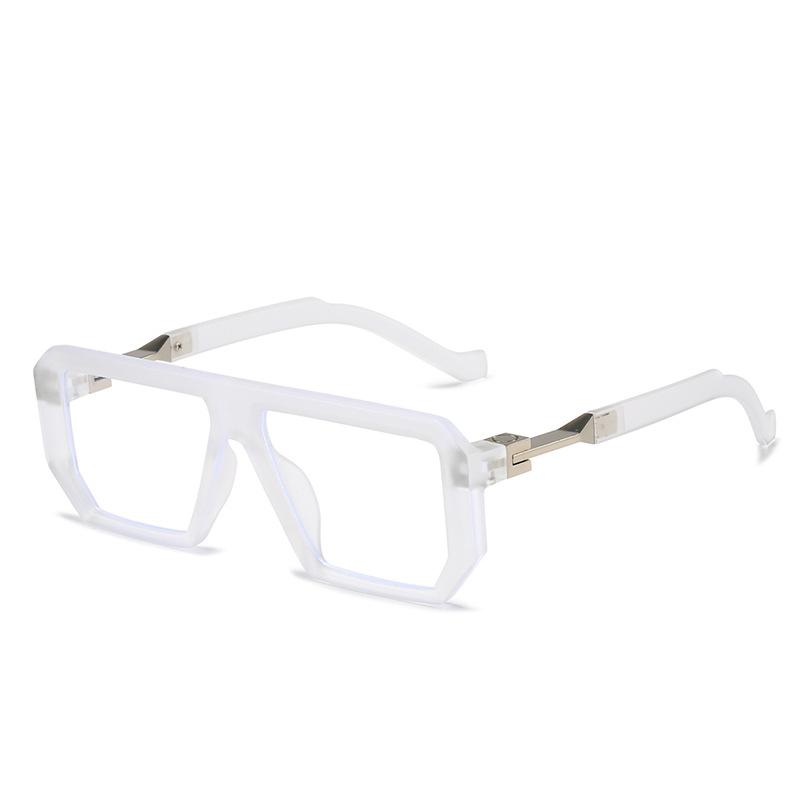 

New Men Fashion Square Sunglasses Women Vintage Sun Glasses UV Classic Geometry Rectangle Eyewear Retro Big Frame Eyeglasses with pouch and cloth
