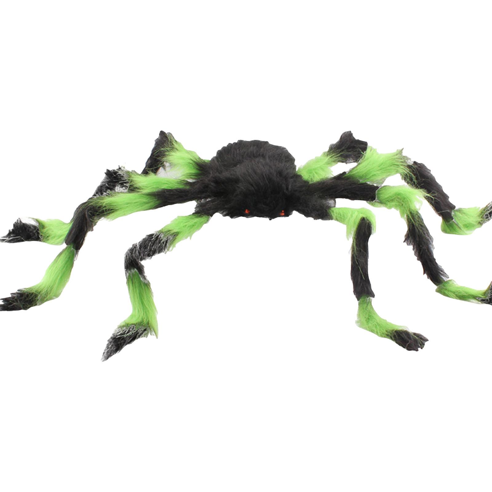 

75CM Colorful Giant Spider - Haunted House & Bar Horror Decor With Realistic Detailing For Halloween Parties One Size