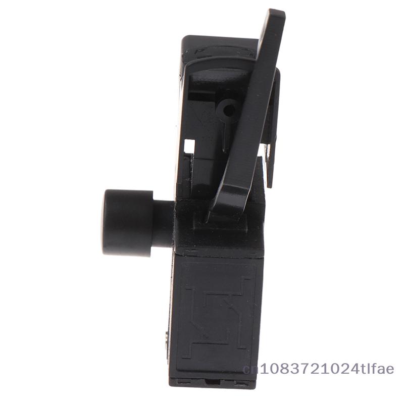 1 Pc FA2-6 Power Tool Forward And Reverse Stepless Speed Switch Electric Drill Speed Trigger Button Switch, With Lock, Black