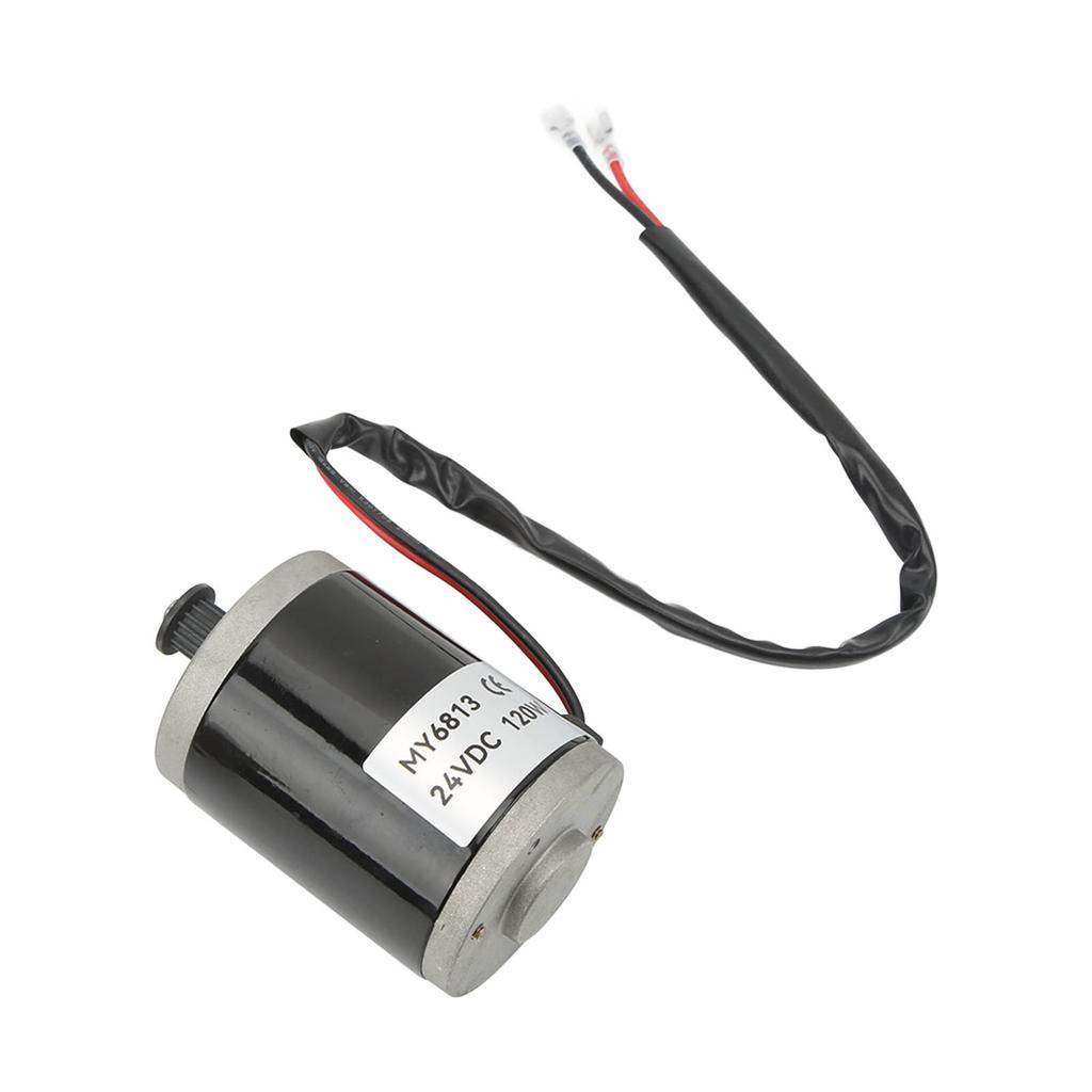 Borstad motor med 420-rem Aluminium Elmotor för Elskoter 24V 120W