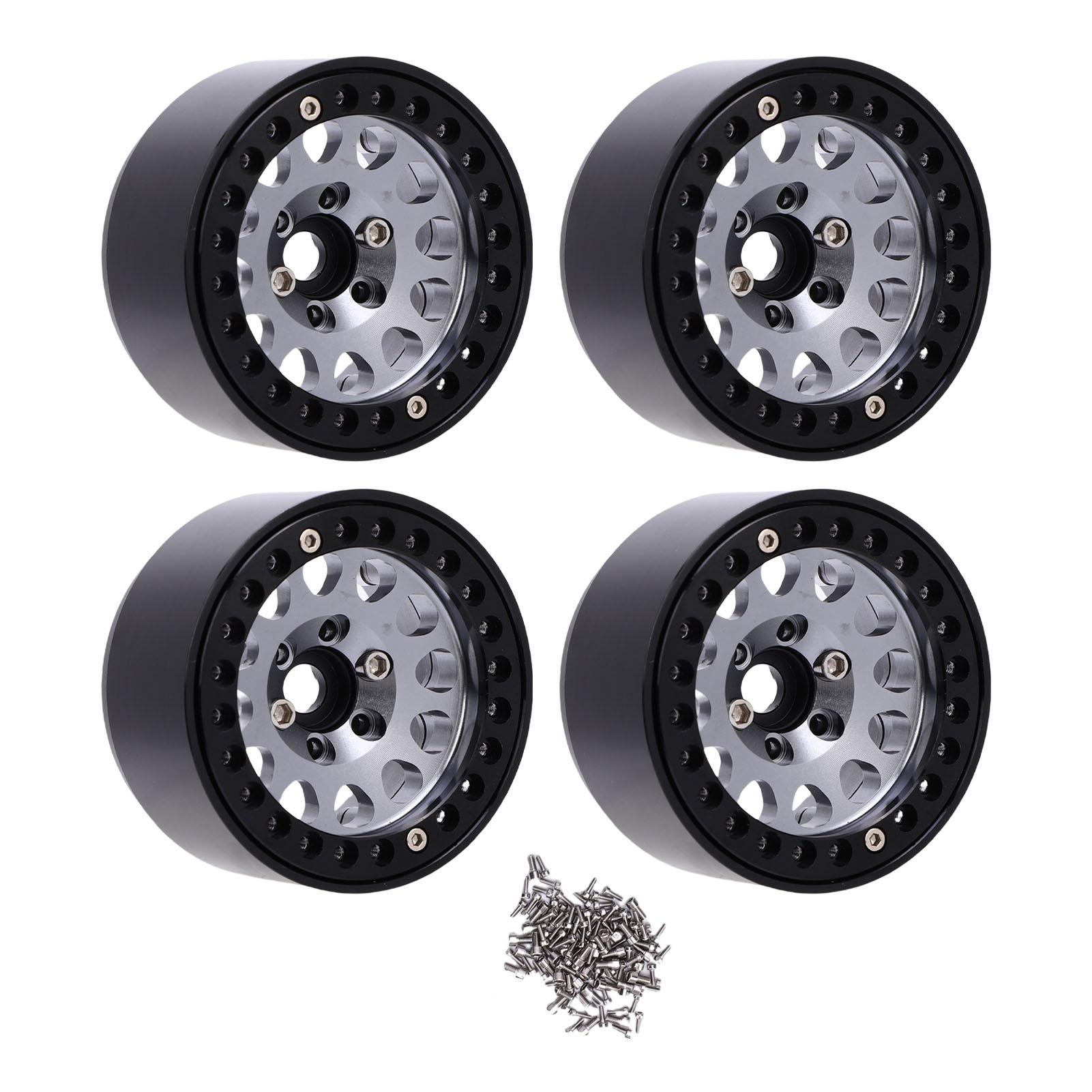

4pcs 1.9 Inch RC Wheel Hub RC Accessories Aluminum Alloy Wheel Hub for 1/10 RC Crawler Car Ti Color
