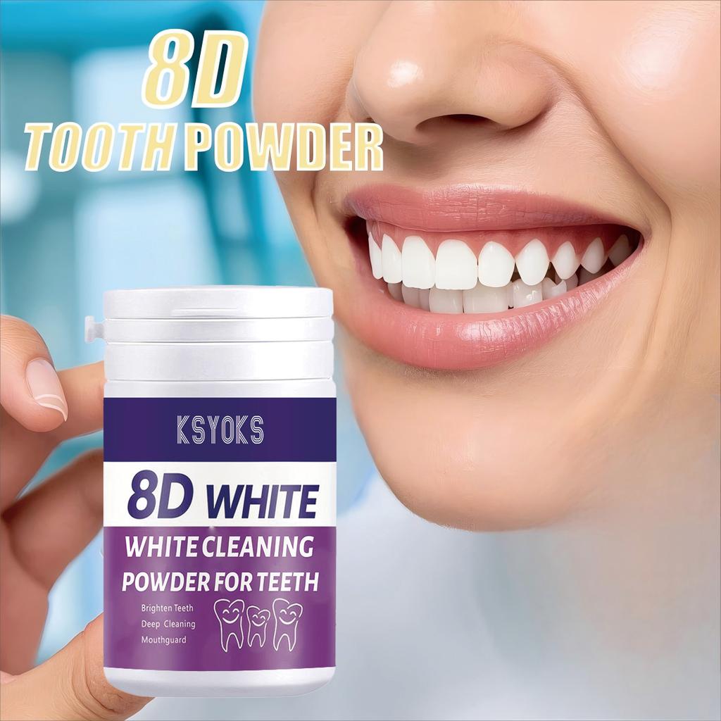 The mild formula of tooth powder is suitable for people with sensitive teeth, cleaning and caring for enamel at the same time