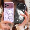 Butterfly of Ice Crystals For iPhone 17 Air 16 E 15 14 13 Plus 12 Mini 11 17 Pro Max XR Xs Max 16E 7 8 Tempered Glass Phone Case