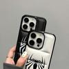 Red Spider Puffer Phone Case Man Black and White 3D Shockproof Phone Covers for iPhone 16 15 14 13 12 11 Pro Max Case for Sons