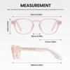 Magic Glasses Photochromic Glasses Frame and Lenses Change Color Blue Light Protection Use Suits for Mountain Stylish Light Pink To Glass Green
