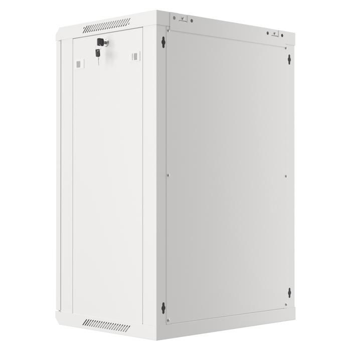 Armoire d'installation suspendue - LANBERG - WF01-6418-10S - 19 pouces - 18U - Porte vitrée - Gris