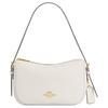 Kailey 23 Logo Zip Closure Leather Tote Shoulder Bag Medium Women Bags Chalk-White CY707-IMCHK