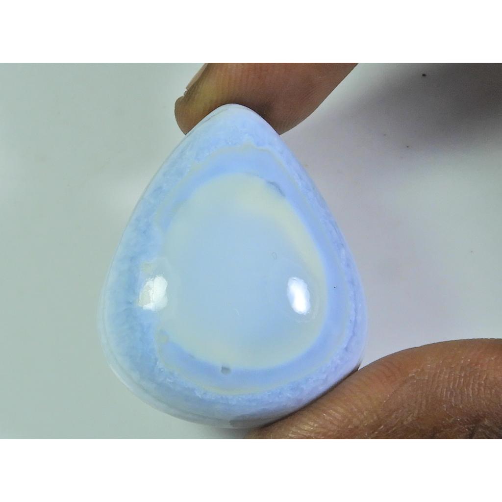 WOW!! 29X36X10 MM Natural Blue Opal Pear Cabochon Loose Gemstone 56Cts. ET-186